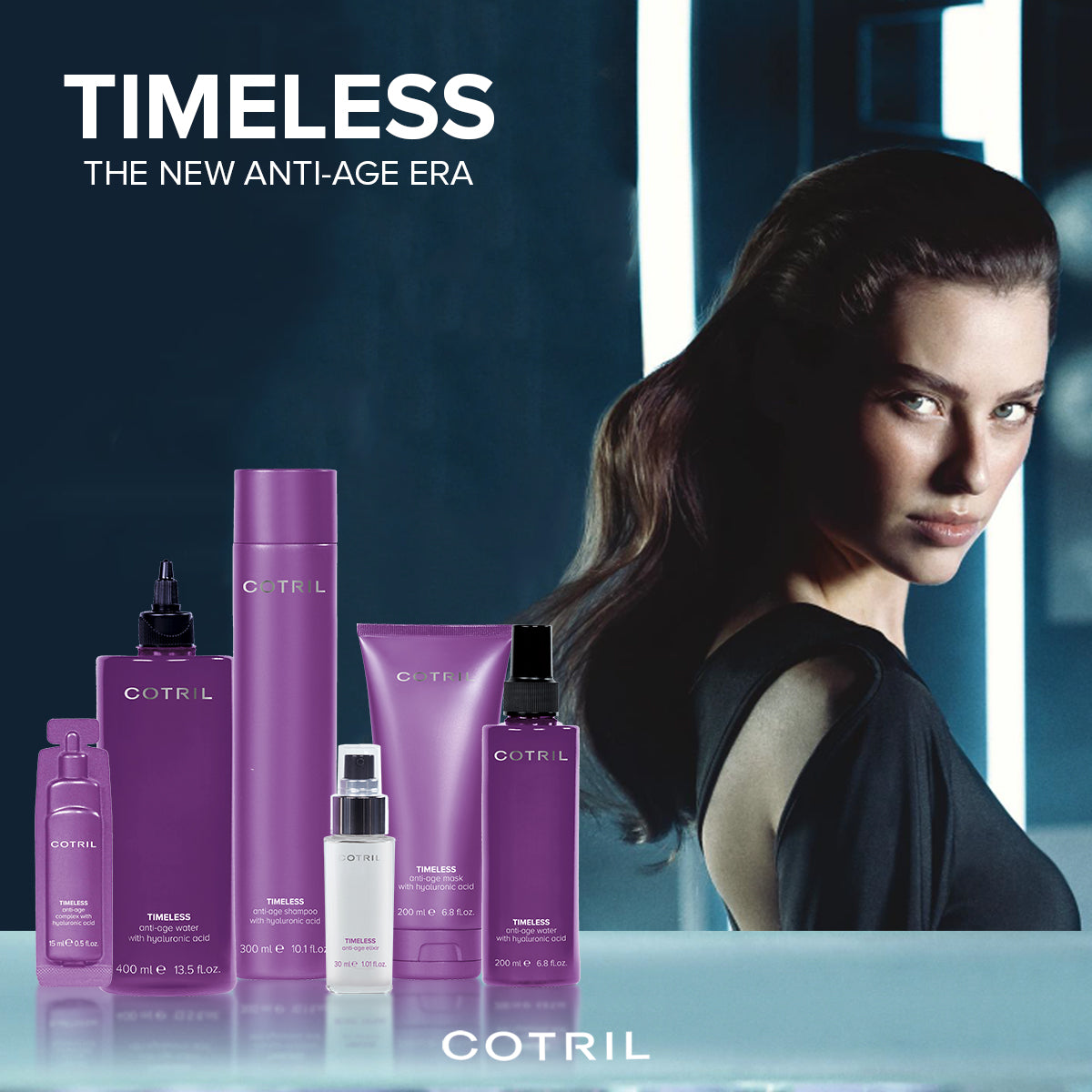 COTRIL TIMELESS ANTI-AGE WATER WITH HYALURONIC ACID 200ml