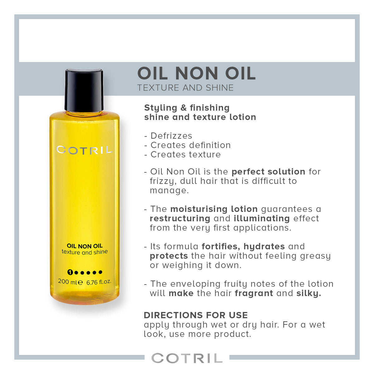 Cotril Styling Oil Non Oil 200ml — view 2