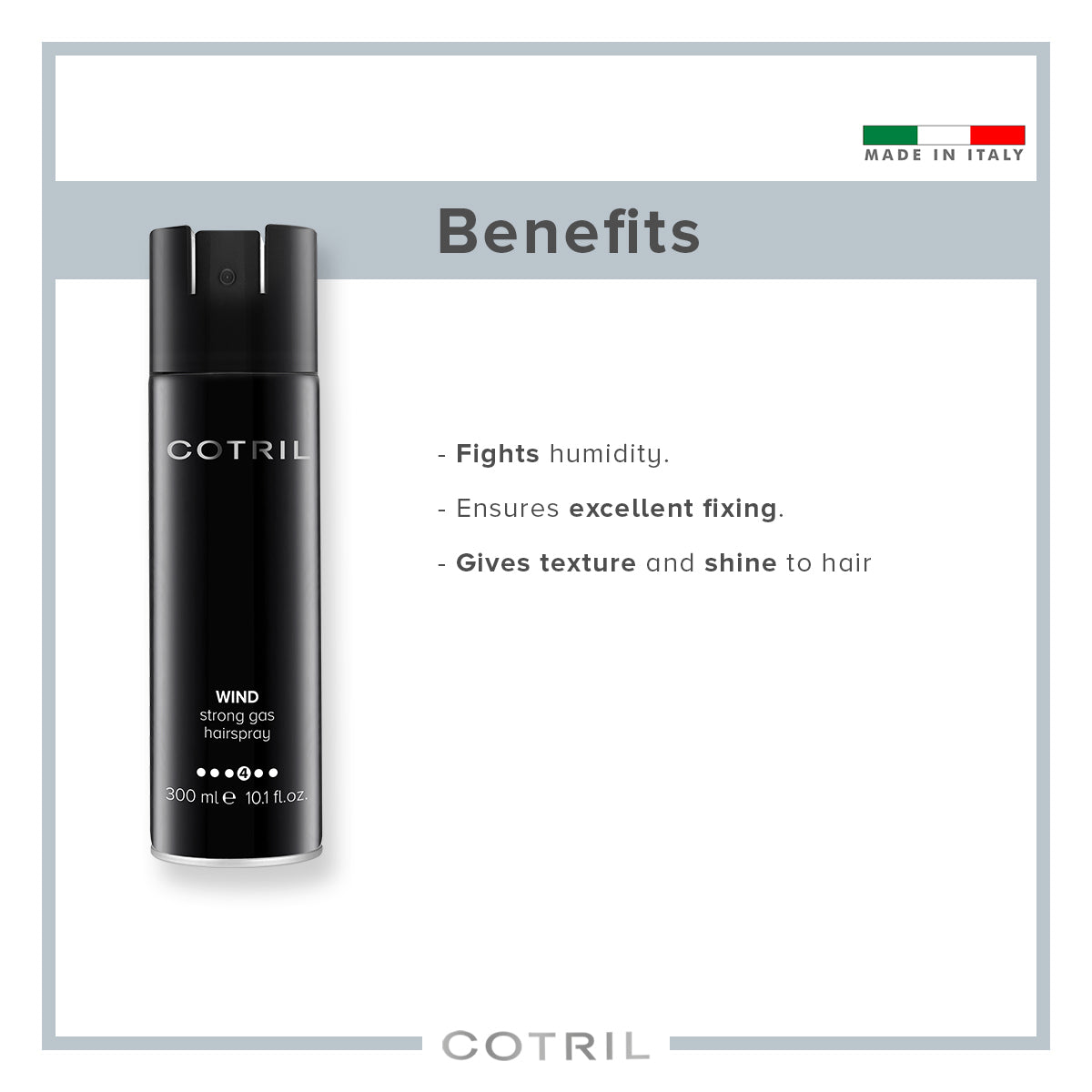 Cotril Wind Strong Gas Hairspray 300ml — view 3