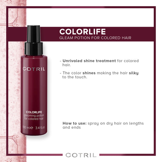 COTRIL COLORLIFE GLEAMING POTION FOR COLORED HAIR 100ml