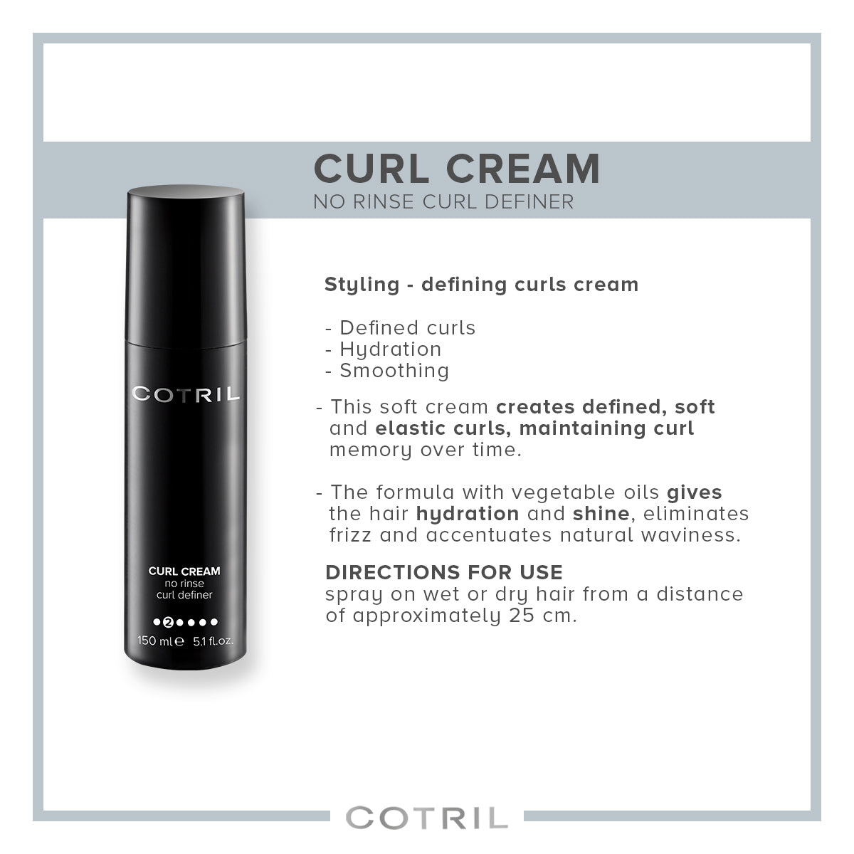 Cotril Styling - Curl Cream 150ML