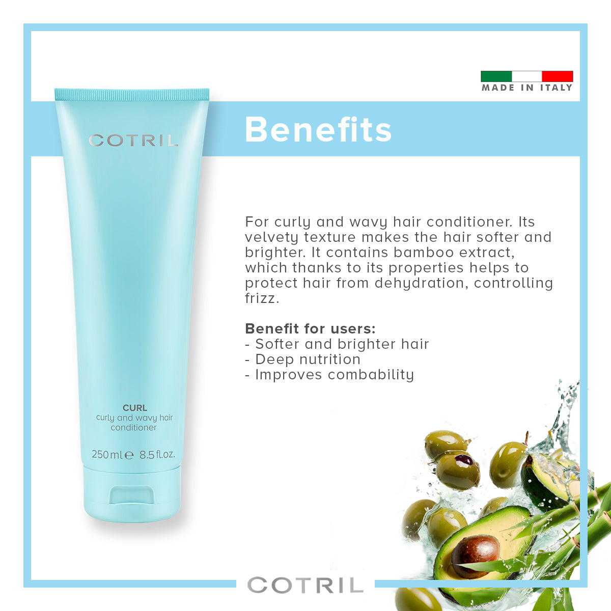 COTRIL CURL CURLY AND WAVY HAIR CONDITIONER 250ml