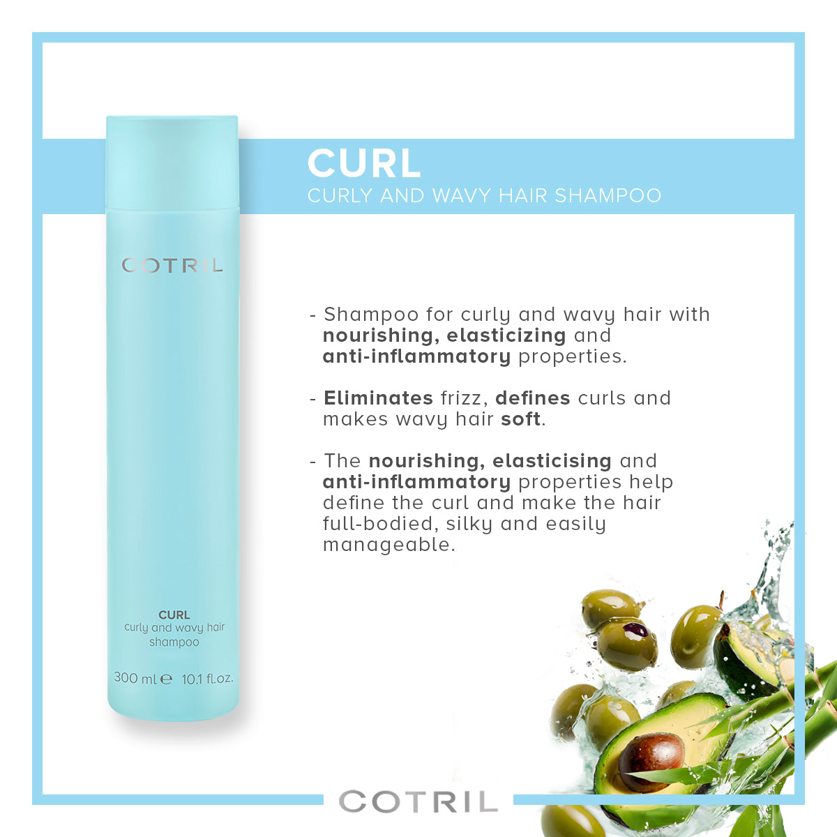 COTRIL CURL CURLY AND WAVY HAIR SHAMPOO 300ml