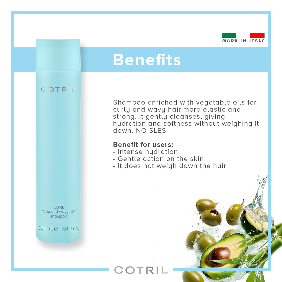 COTRIL CURL CURLY AND WAVY HAIR SHAMPOO 300ml