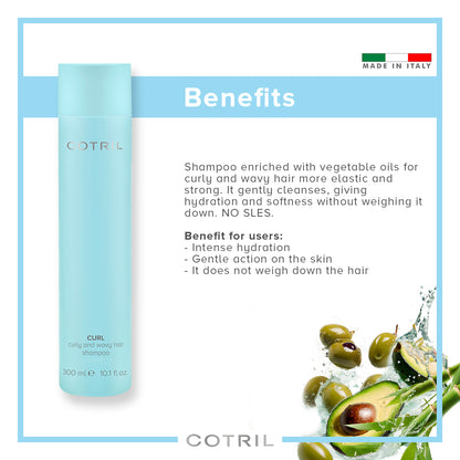 COTRIL CURL CURLY AND WAVY HAIR SHAMPOO 300ml
