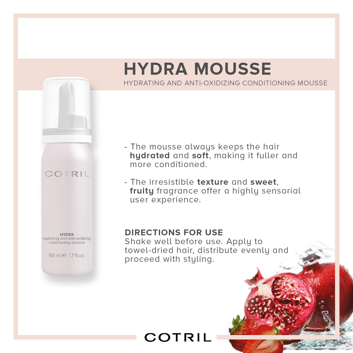 COTRIL HYDRA HYDRATING AND ANTI-OXIDIZING CONDITIONING MOUSSE 50ml