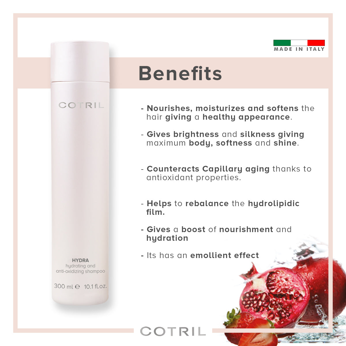 COTRIL HYDRA HYDRATING AND ANTI-OXIDIZING SHAMPOO 300ml
