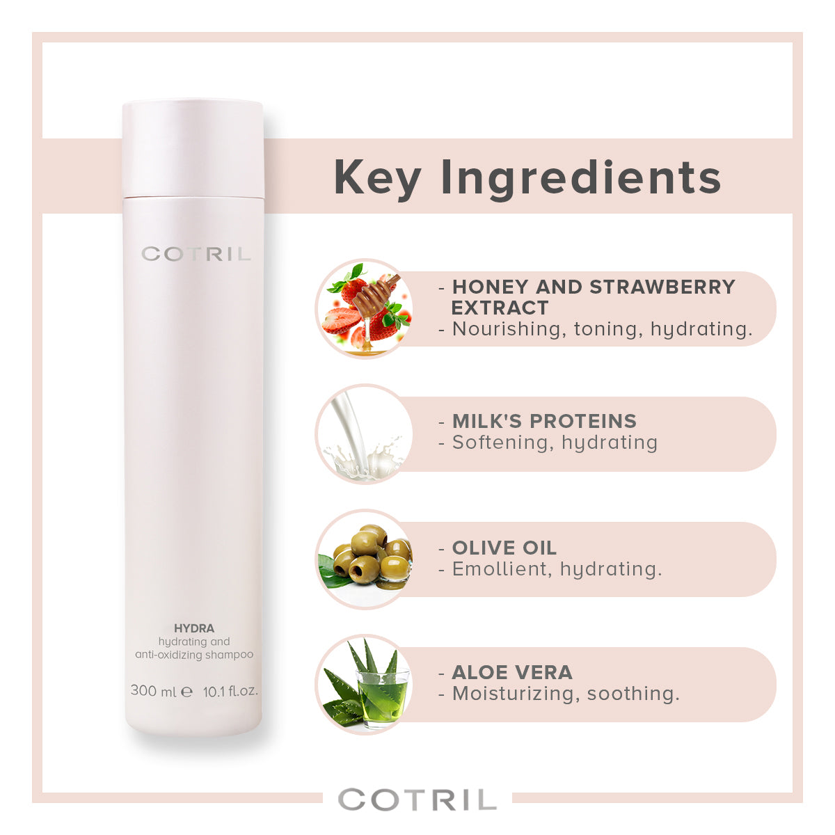 COTRIL HYDRA HYDRATING AND ANTI-OXIDIZING SHAMPOO 300ml