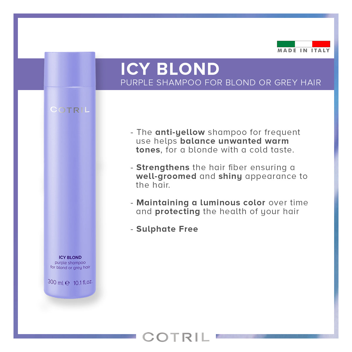 COTRIL ICY BLOND PURPLE SHAMPOO 300ml