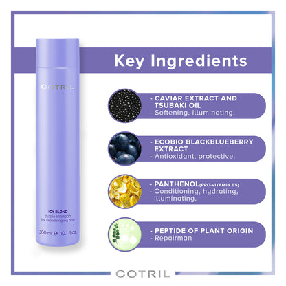 COTRIL ICY BLOND PURPLE SHAMPOO 300ml