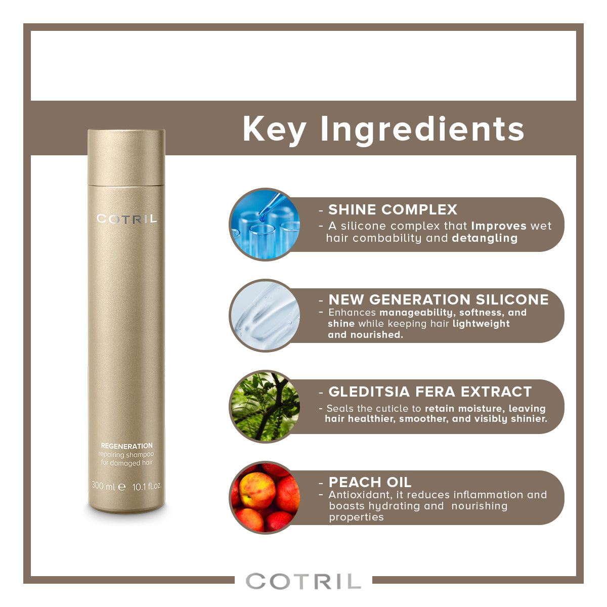 COTRIL REGENERATION REPAIRING SHAMPOO FOR DAMAGED HAIR 300ml