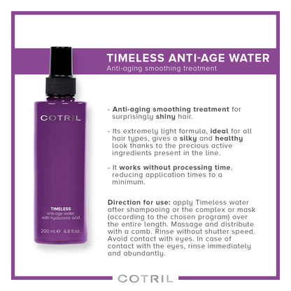 COTRIL TIMELESS ANTI-AGE WATER WITH HYALURONIC ACID 200ml