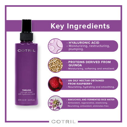 COTRIL TIMELESS ANTI-AGE WATER WITH HYALURONIC ACID 200ml