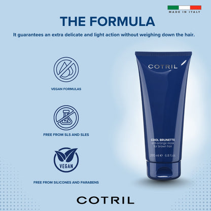 COTRIL COOL BRUNETTE ANTI-ORANGE MASK FOR BROWN HAIR 200ml