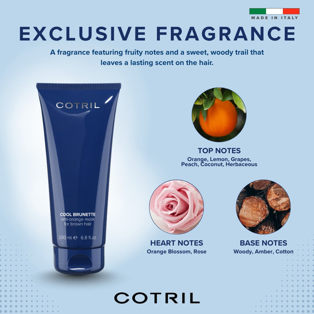 COTRIL COOL BRUNETTE ANTI-ORANGE MASK FOR BROWN HAIR 200ml
