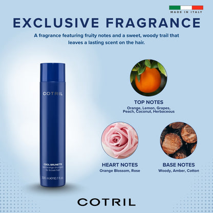 COTRIL COOL BRUNETTE ANTI-ORANGE SHAMPOO FOR BROWN HAIR 300ml